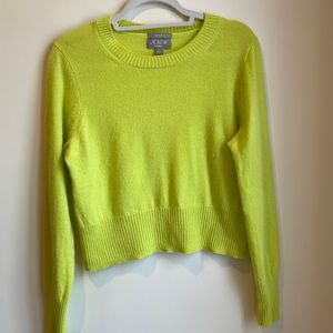 J Crew cashmere cropped sweater